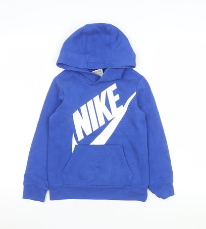 Boys UK Size 6-7 Years Nike Blue Pullover Hoodie