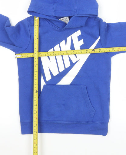 Boys UK Size 6-7 Years Nike Blue Pullover Hoodie