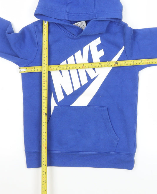 Boys UK Size 6-7 Years Nike Blue Pullover Hoodie