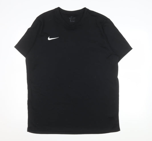 Mens UK Size 2XL Nike Black Running & JoggingGym & TrainingFootball T-Shirt