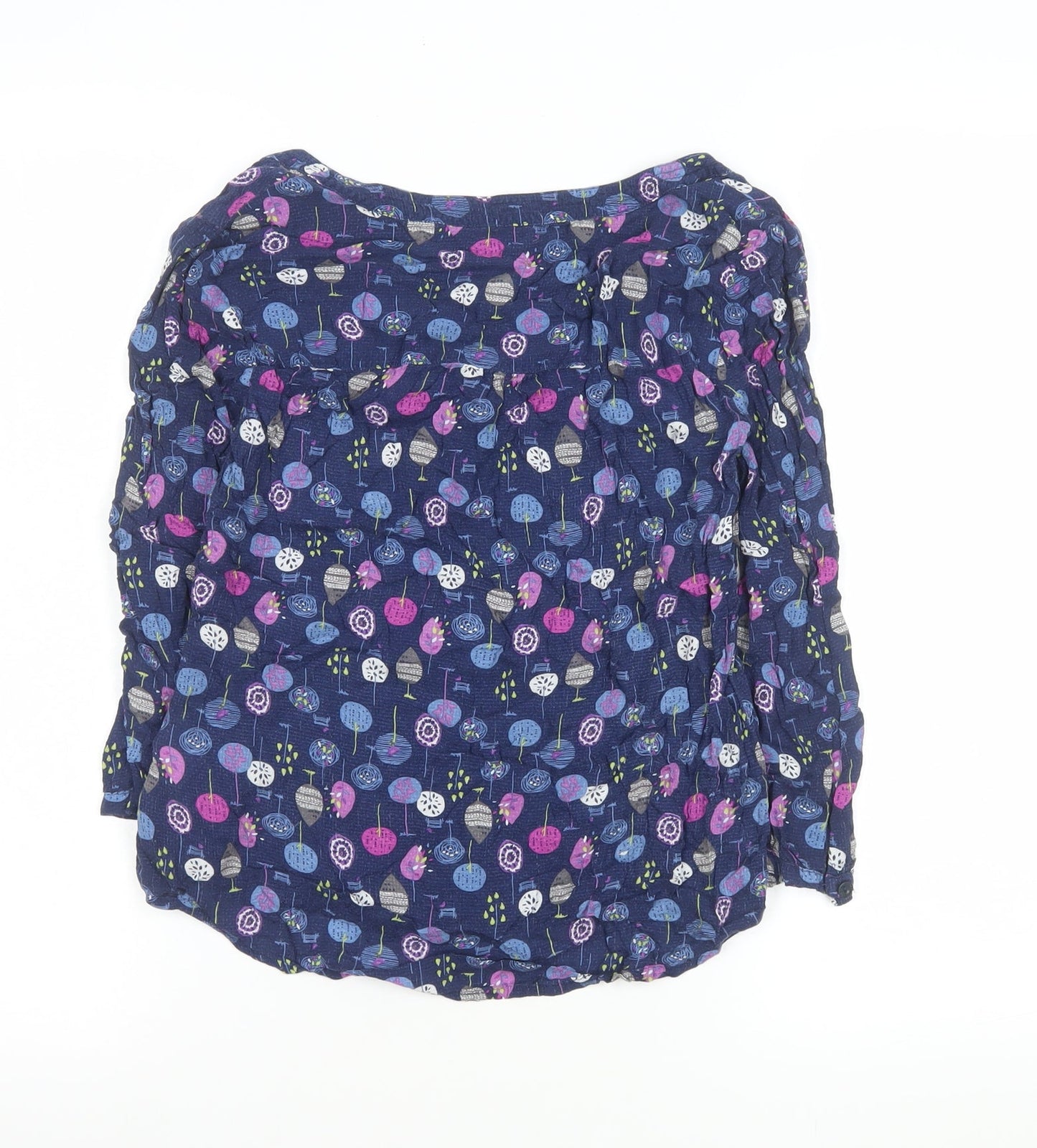 Womens UK Size 8 Monsoon Blue Tunic Blouse