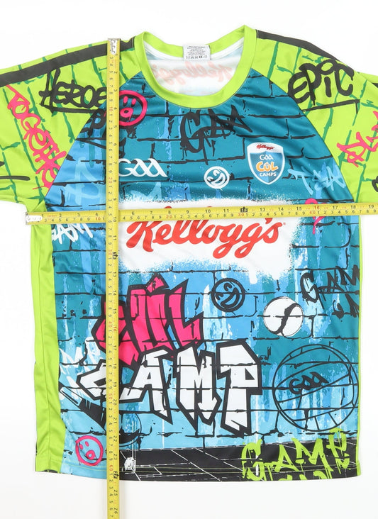 Mens UK Size XS Masita Multicoloured Football Gym & Training Running & Jogging T