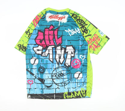 Mens UK Size XS Masita Multicoloured Football Gym & Training Running & Jogging T