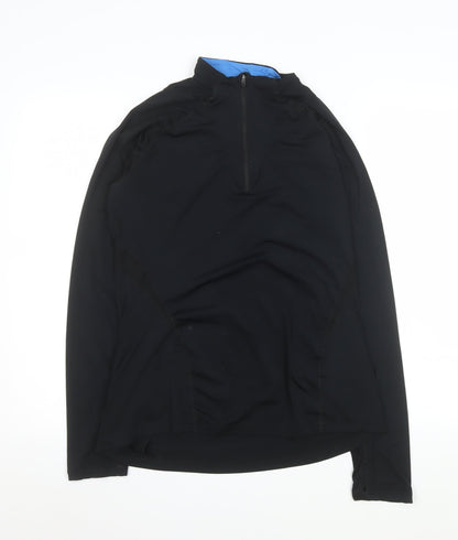 Womens UK Size S ASICS Black Pullover Sweatshirt