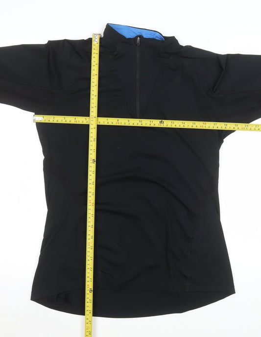 Womens UK Size S ASICS Black Pullover Sweatshirt
