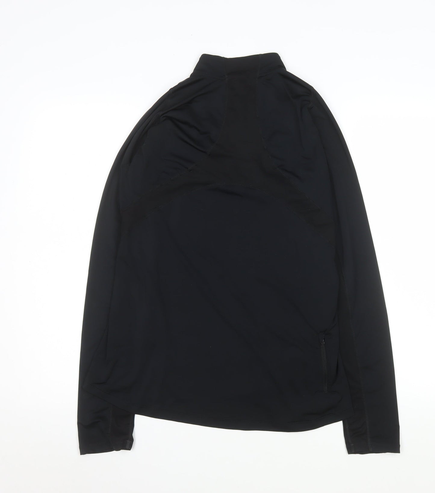 Womens UK Size S ASICS Black Pullover Sweatshirt