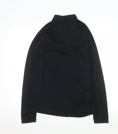 Womens UK Size S ASICS Black Pullover Sweatshirt
