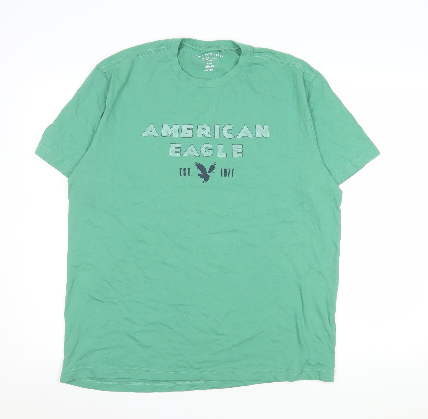 Mens UK Size M American Eagle Green  T-Shirt