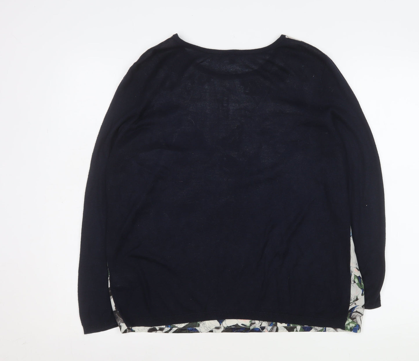 Womens UK Size L Warehouse Multicoloured Basic Blouse