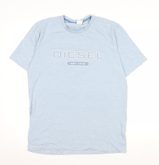Mens UK Size M Diesel Blue  T-Shirt