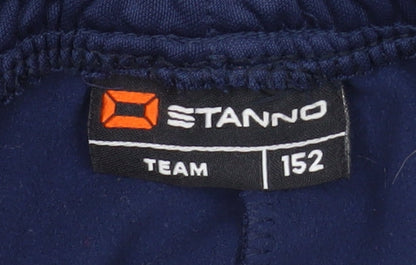Stanno Teens Blue Track Pants Football Training Trousers Slim Fit Size 158