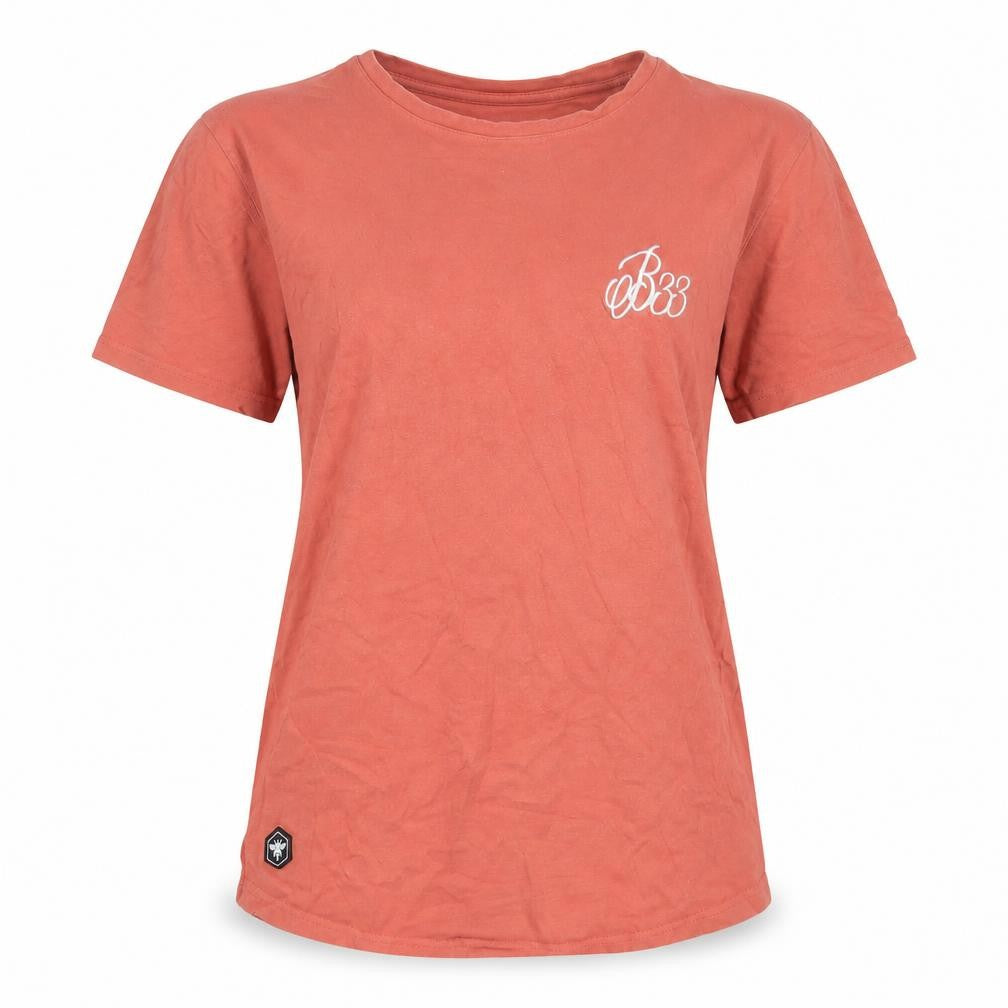 Womens UK Size S Bee Inspired Orange Basic T-Shirt