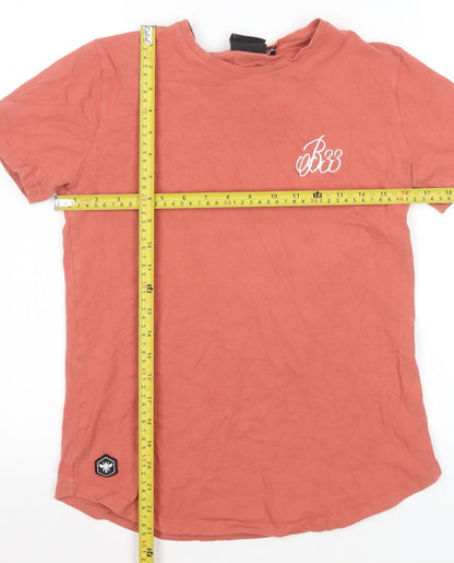 Womens UK Size S Bee Inspired Orange Basic T-Shirt