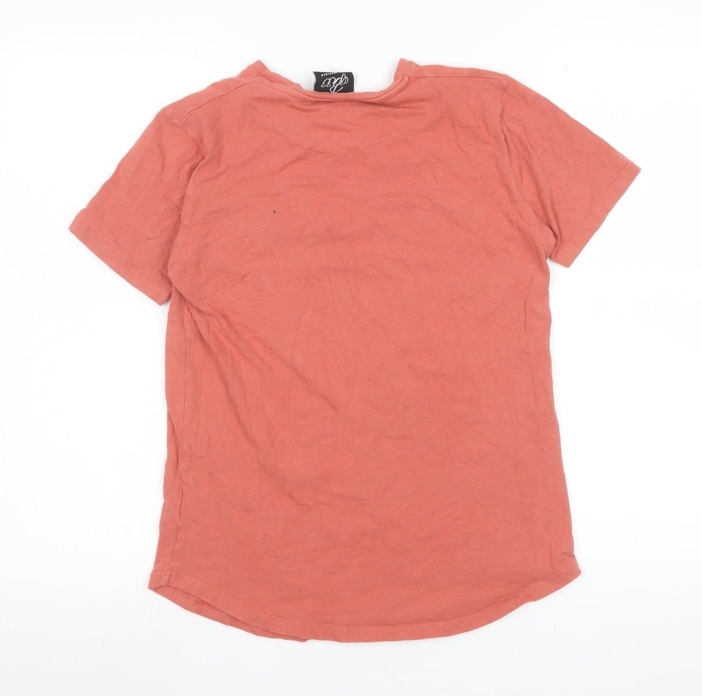 Womens UK Size S Bee Inspired Orange Basic T-Shirt