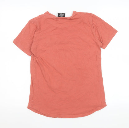 Womens UK Size S Bee Inspired Orange Basic T-Shirt