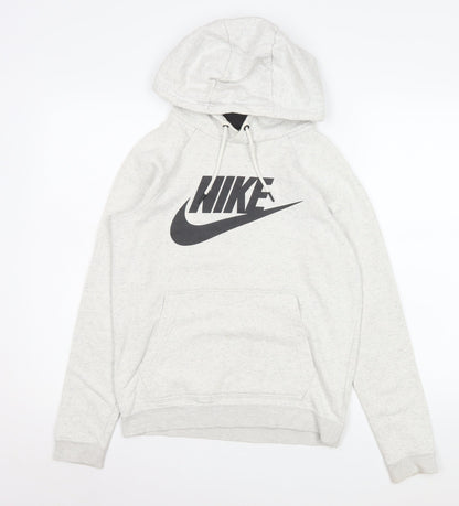 Womens UK Size XS Nike Grey Pullover Hoodie