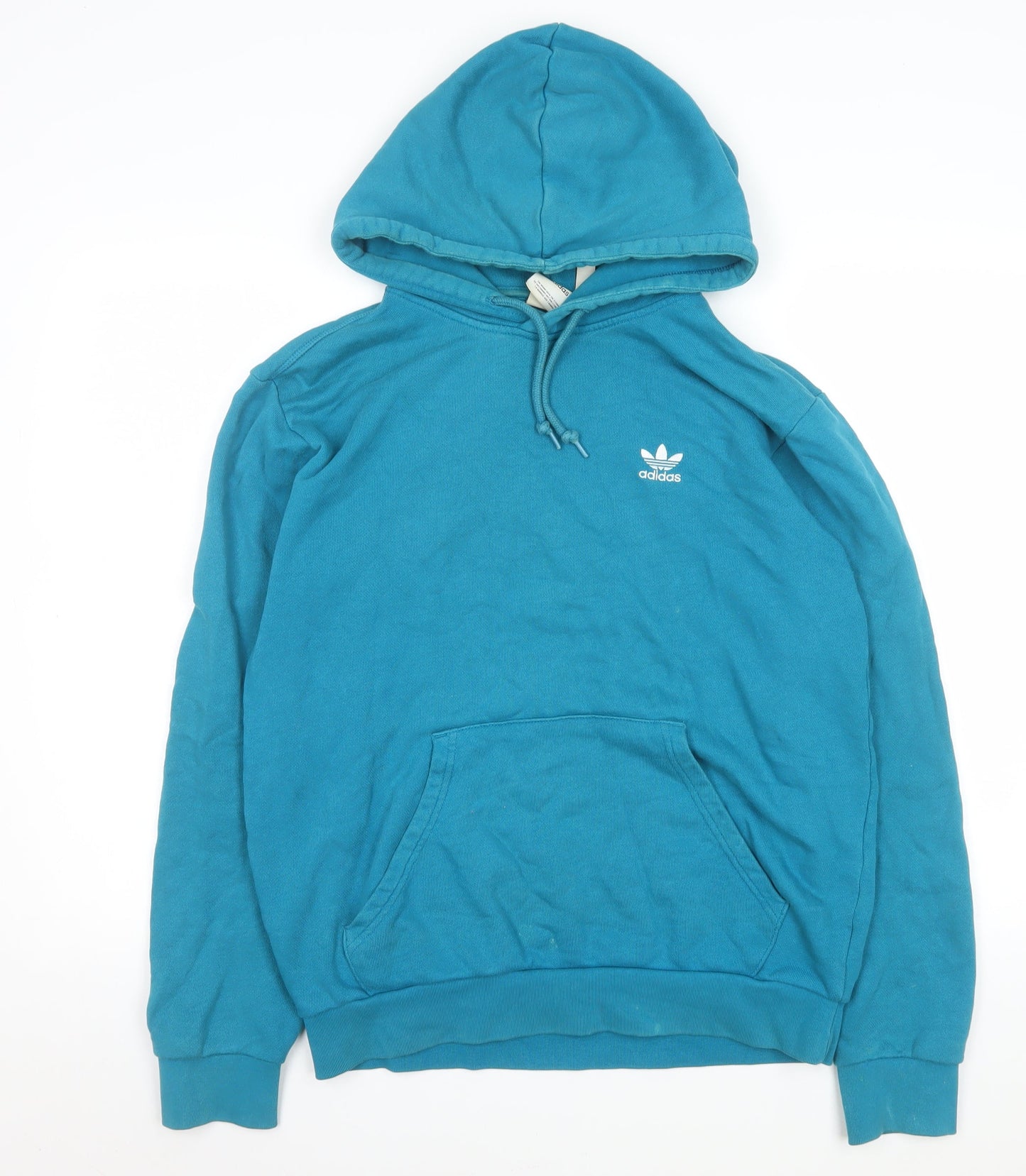 Mens UK Size M adidas Blue Pullover Hoodie