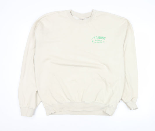 Mens UK Size M ONLY & SONS Beige Pullover Sweatshirt