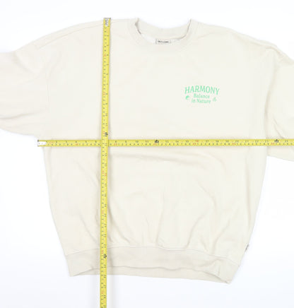 Mens UK Size M ONLY & SONS Beige Pullover Sweatshirt
