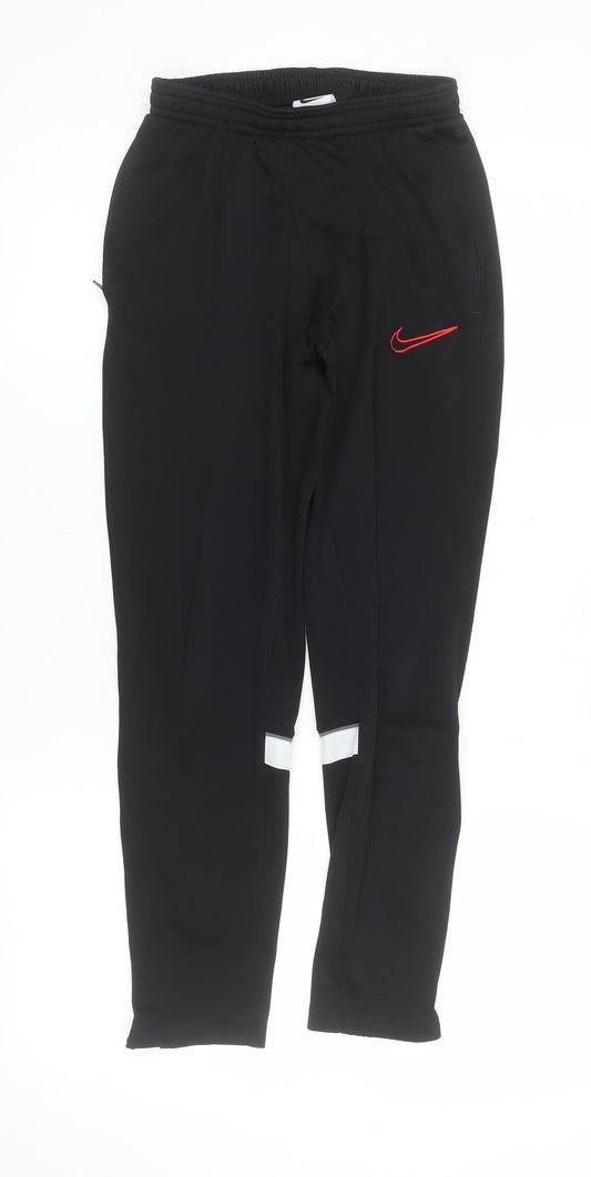 Mens UK Size M Nike Slim Fit Track Pants Black Trousers