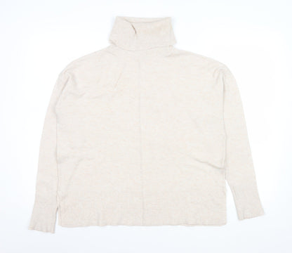 Dunnes Stores Women Beige Roll Neck Jumper Size S