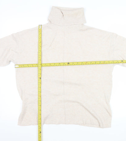 Dunnes Stores Women Beige Roll Neck Jumper Size S