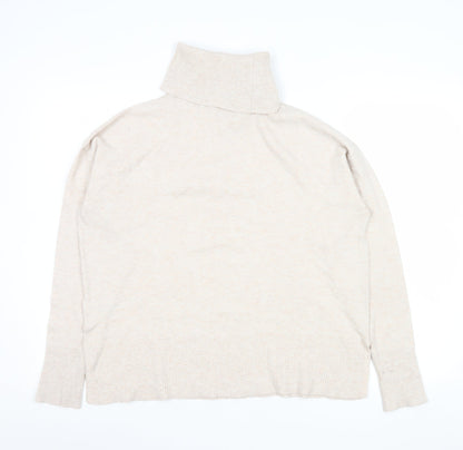 Dunnes Stores Women Beige Roll Neck Jumper Size S