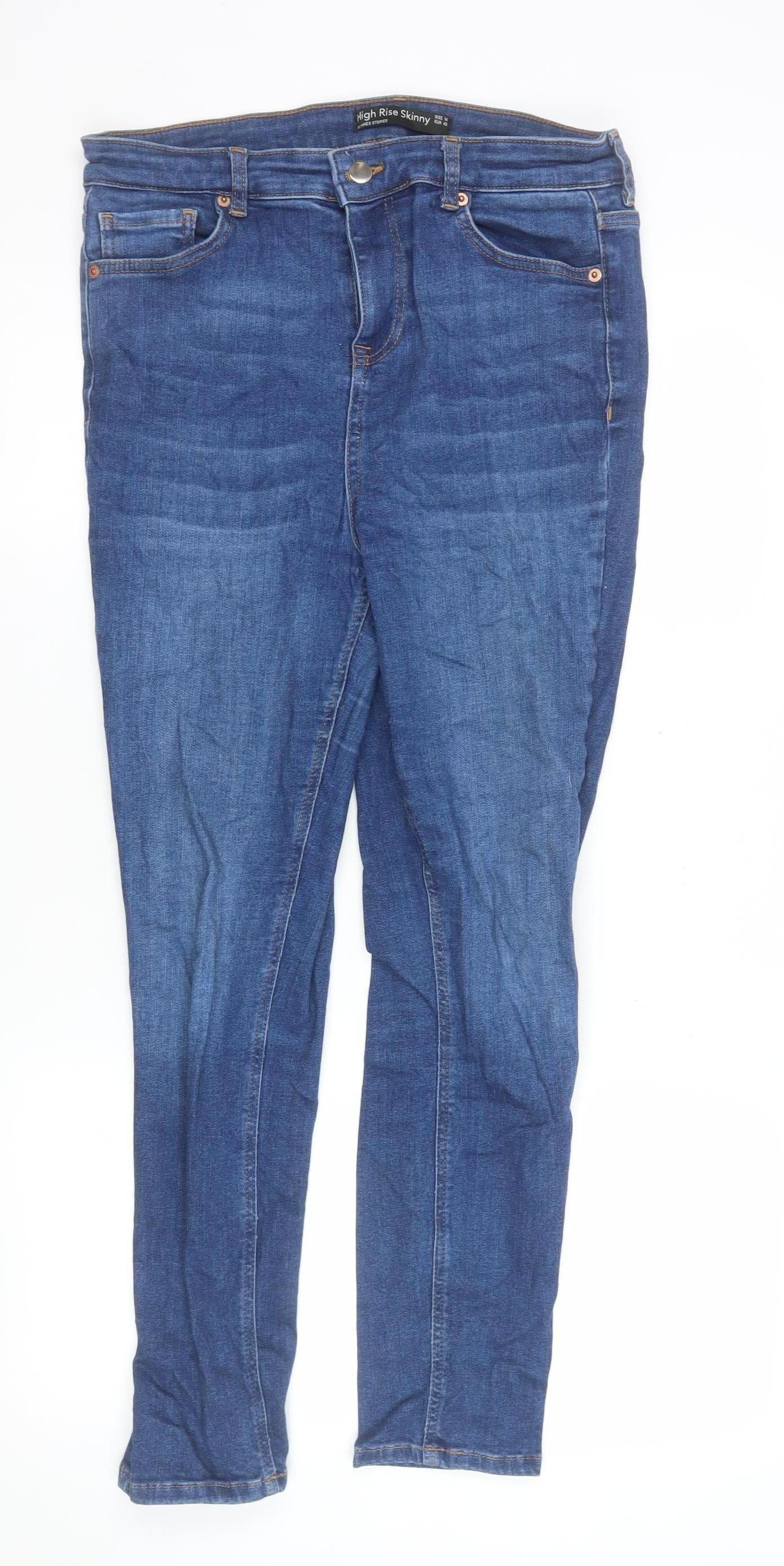 Womens UK Size 14 Dunnes Stores Slim Fit Skinny Blue Jeans