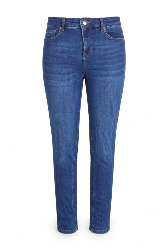 Front view of Dunnes Women’s Blue High Rise Skinny Jeans, size UK 14