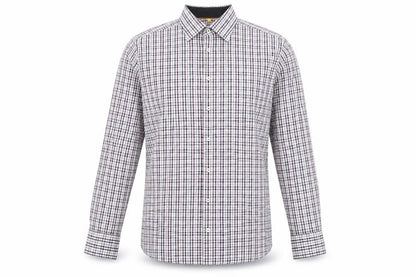 Redmond Men's Multicoloured Check Long Sleeve Non-Iron Cotton Shirt L