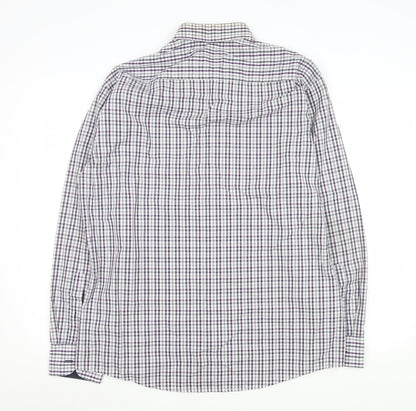 Redmond Men's Multicoloured Check Long Sleeve Non-Iron Cotton Shirt L
