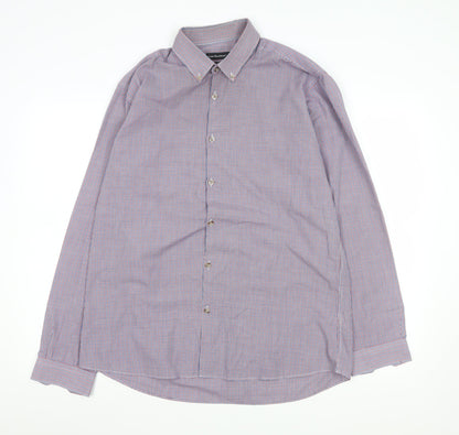 Mens UK Collar Size 16.5 Cedar Wood State Smart Multicoloured  Dress Shirt