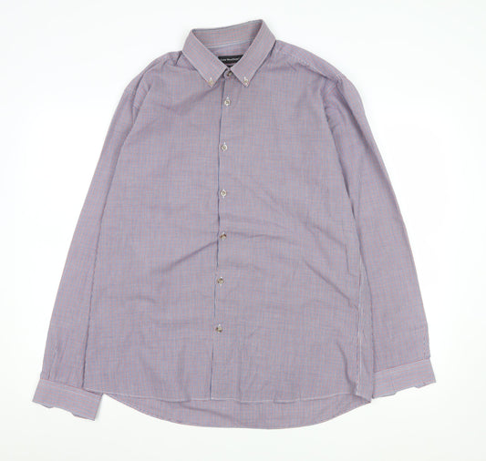Mens UK Collar Size 16.5 Cedar Wood State Smart Multicoloured  Dress Shirt