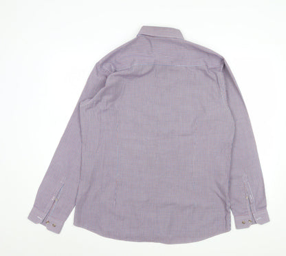 Mens UK Collar Size 16.5 Cedar Wood State Smart Multicoloured  Dress Shirt