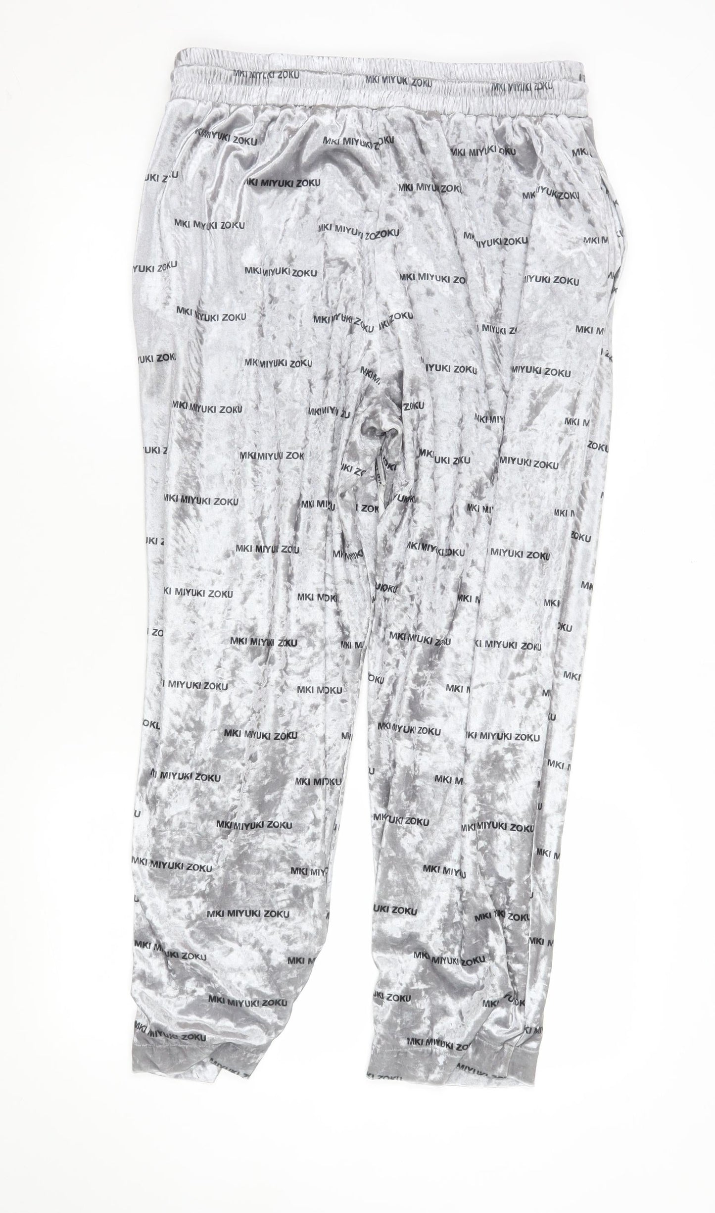Womens UK Size M MKI MIYUKI ZOKU Regular Fit Jogger Grey Trousers