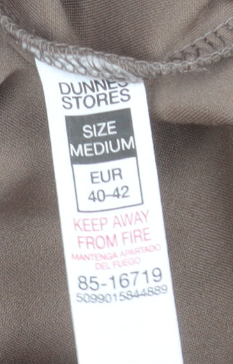 Womens UK Size M Dunnes Stores Regular Fit Cropped Beige Trousers
