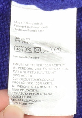 Womens UK Size S H&M Blue Pullover Jumper