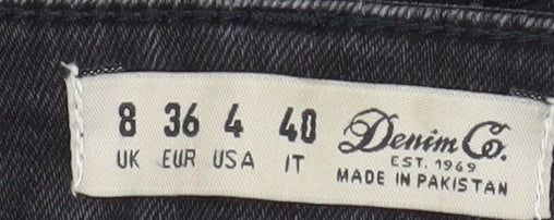 Womens UK Size 8 Denim Co. Slim Fit Skinny Black Jeans