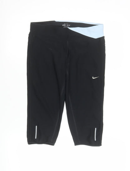 Nike Womens Black Dri-FIT Running Skort S Polyester Blend
