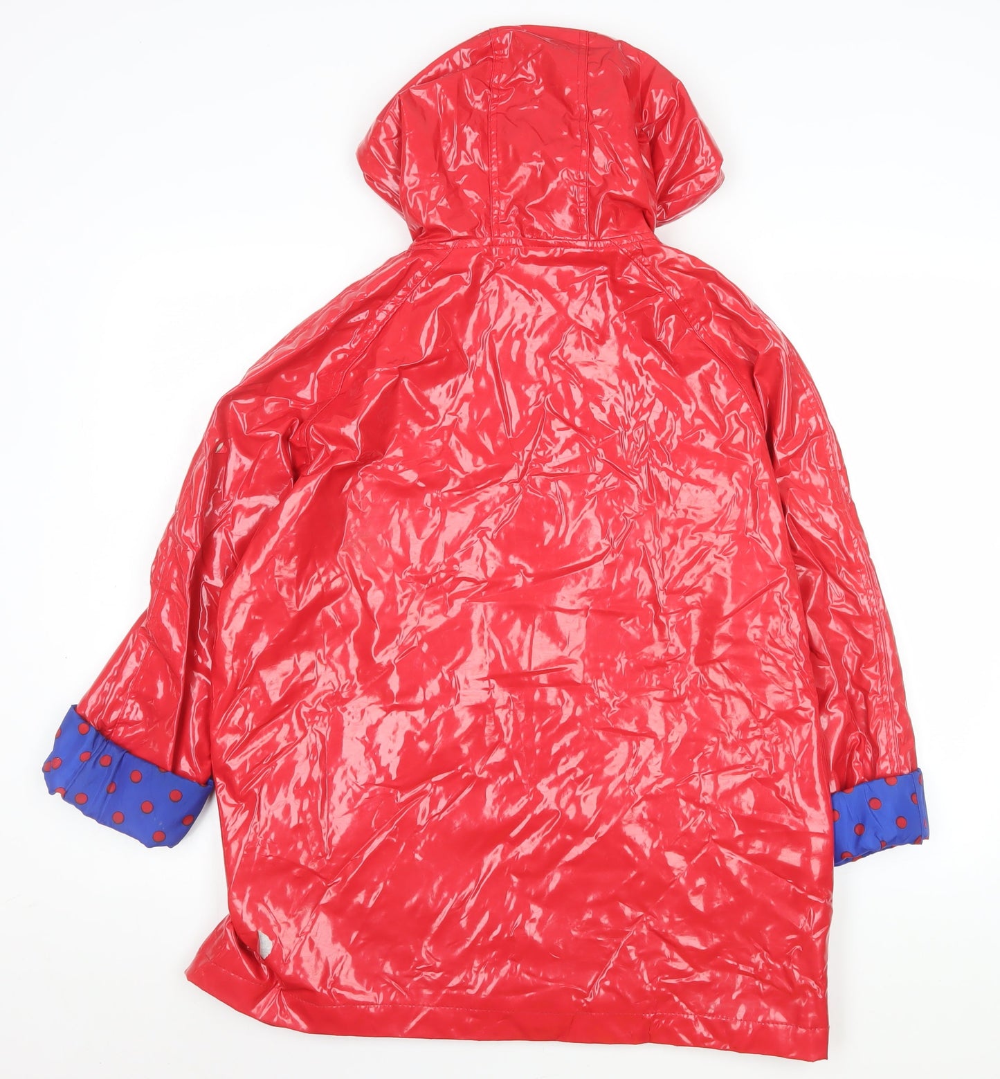 Womens UK Size L Denim Co Red Rain Coat