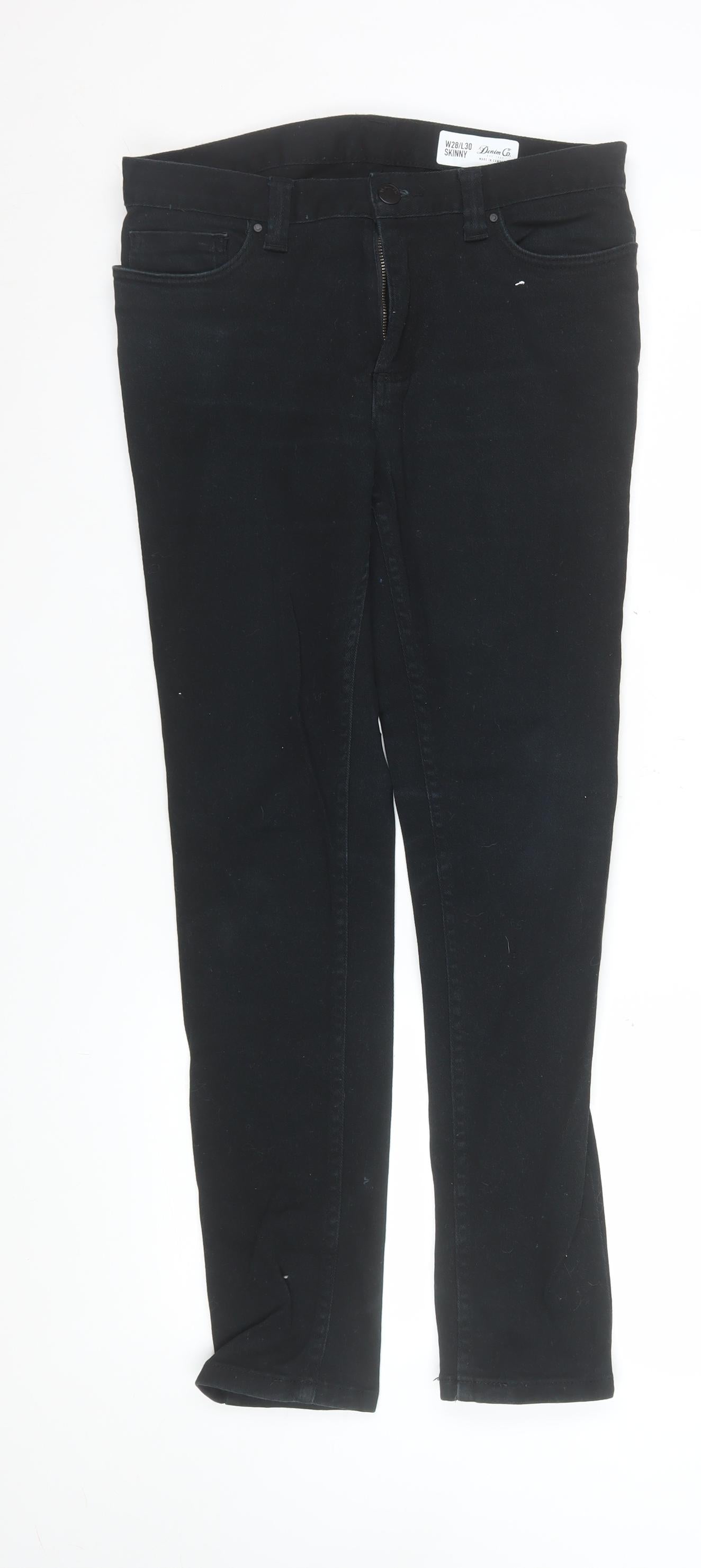 Womens UK Size 10 Denim Co Classic Fit Skinny Black Jeans