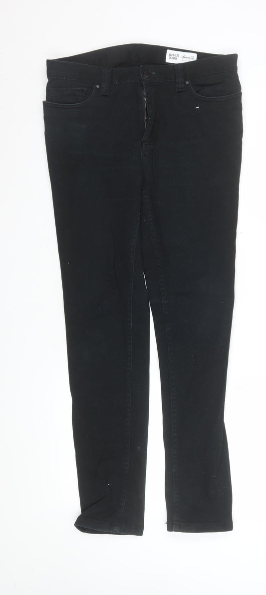 Womens UK Size 10 Denim Co Classic Fit Skinny Black Jeans