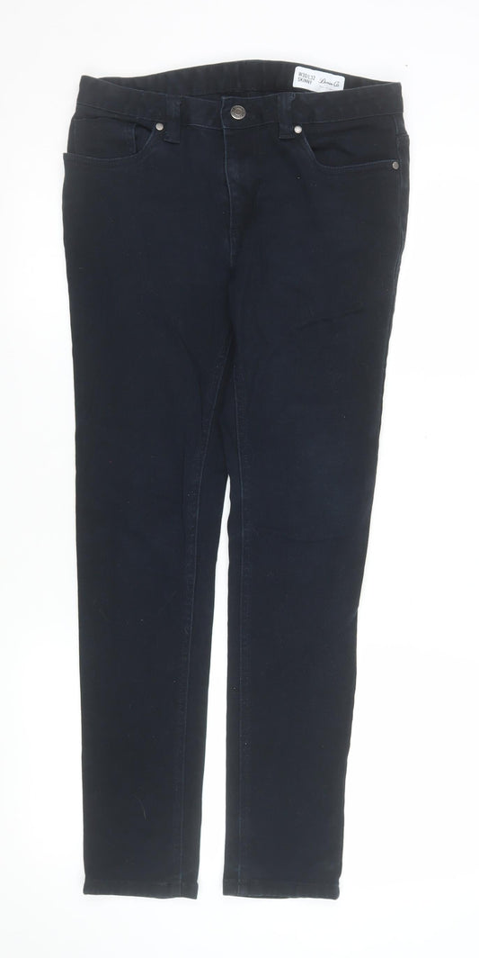 Womens UK Size 12 Denim Co Slim Fit Skinny Black Jeans