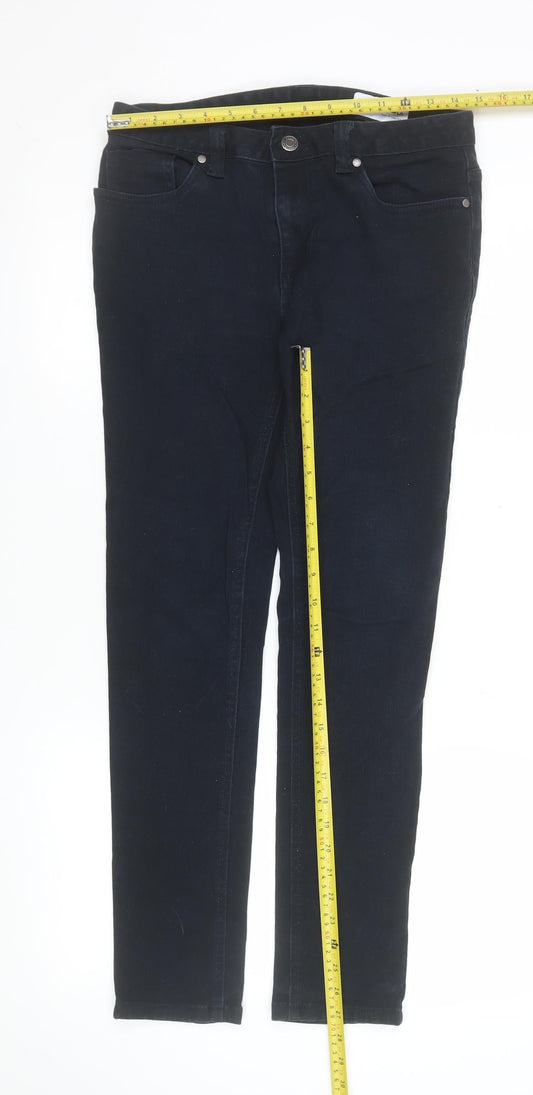 Womens UK Size 12 Denim Co Slim Fit Skinny Black Jeans