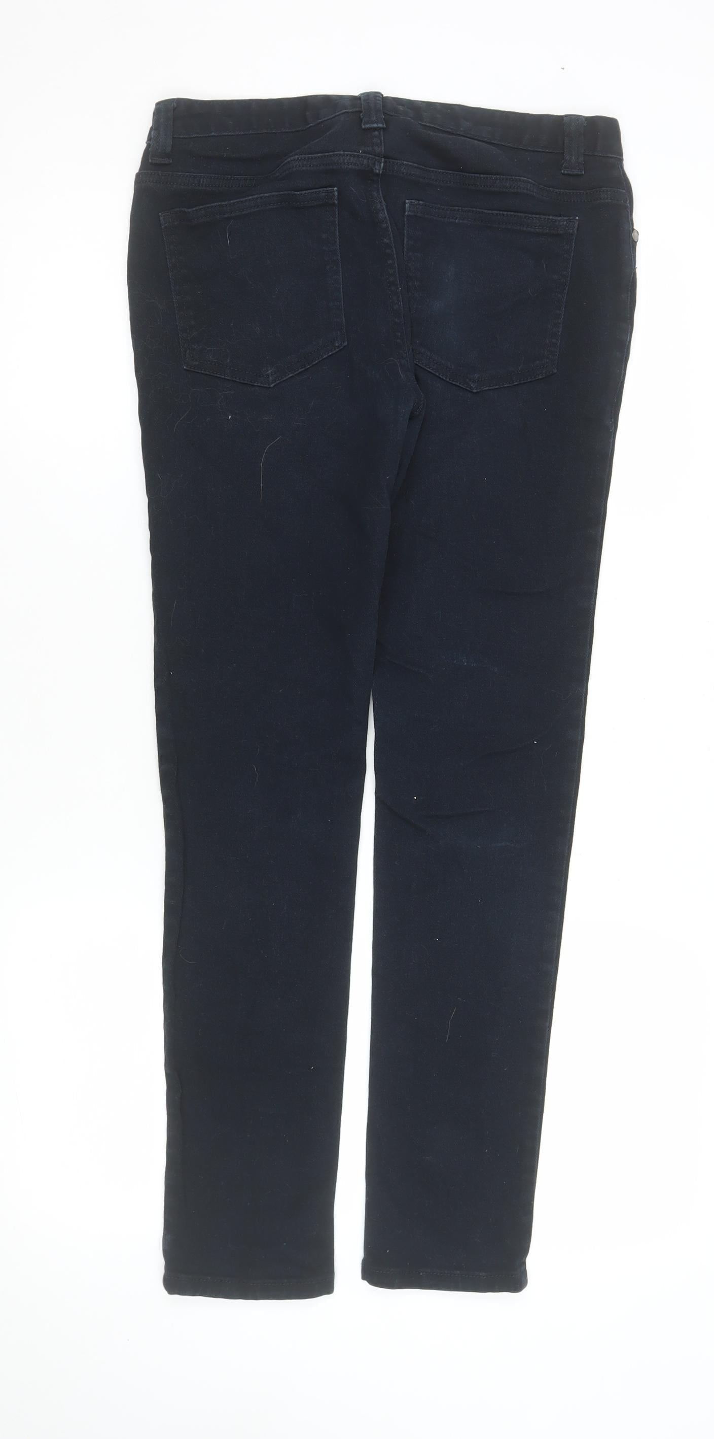 Womens UK Size 12 Denim Co Slim Fit Skinny Black Jeans
