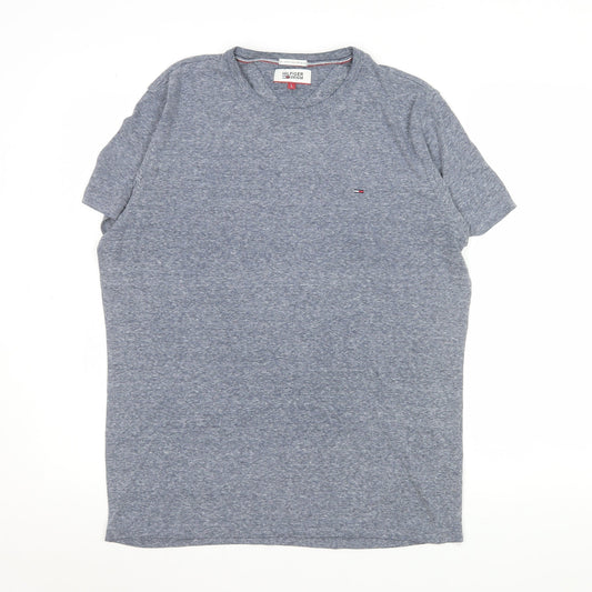 Unisex Adults UK Size L Tommy Hilfiger Blue Basic T-Shirt