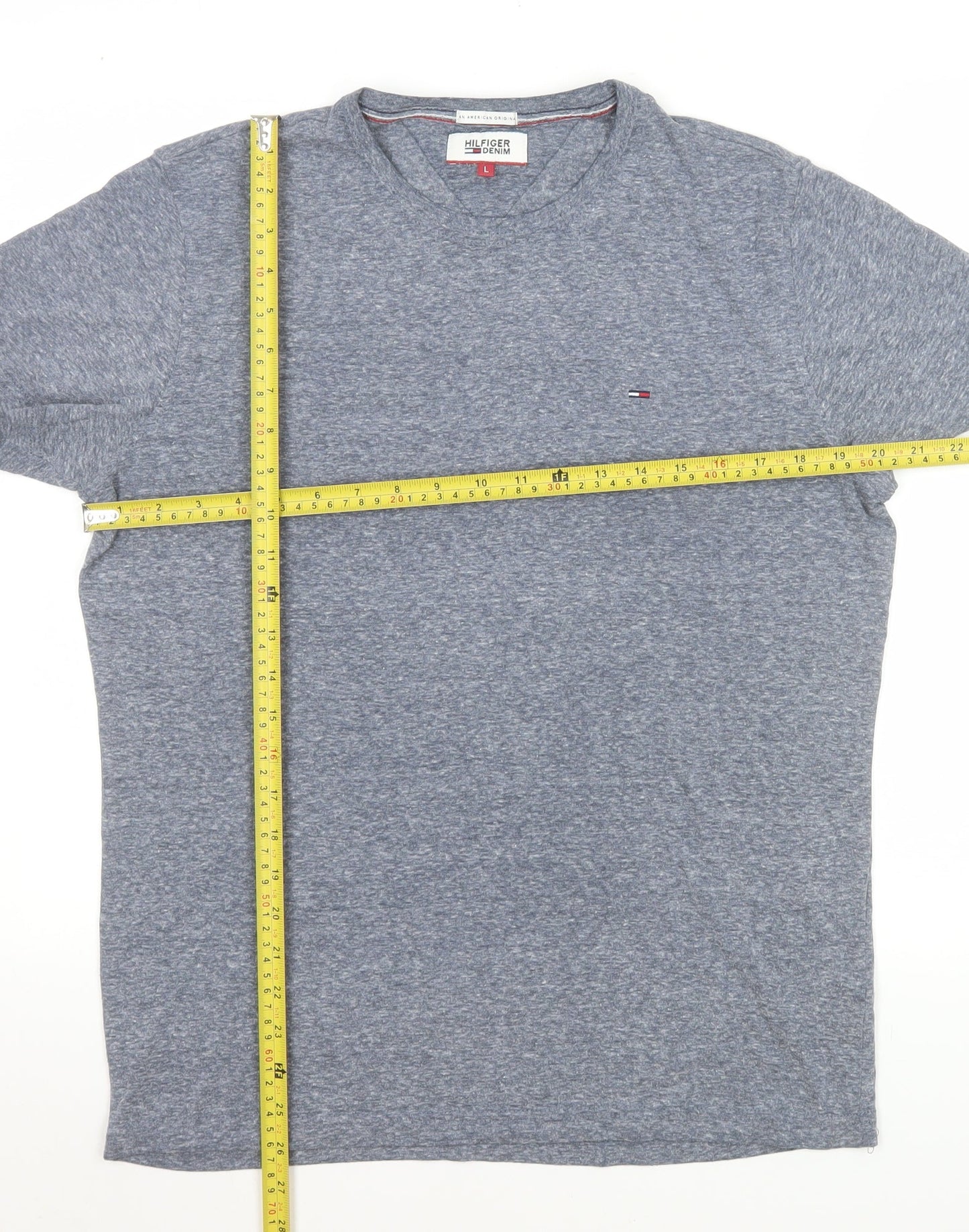 Unisex Adults UK Size L Tommy Hilfiger Blue Basic T-Shirt