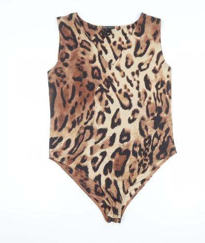 Womens UK Size 16 River Island One-Piece Beige Bodysuit