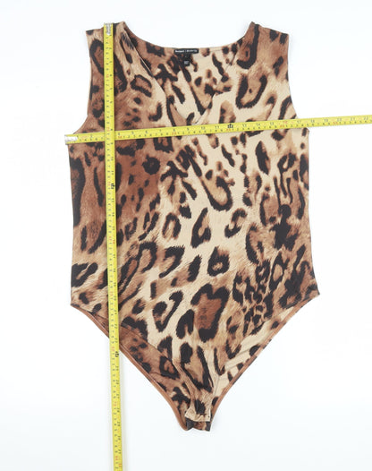 Womens UK Size 16 River Island One-Piece Beige Bodysuit