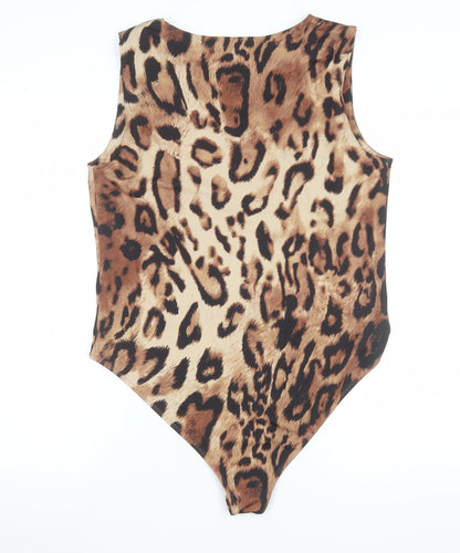 Womens UK Size 16 River Island One-Piece Beige Bodysuit